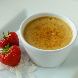 Baked Coconut Custard