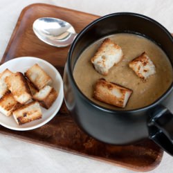 Chestnuts, Mushrooms and Walnuts Soup