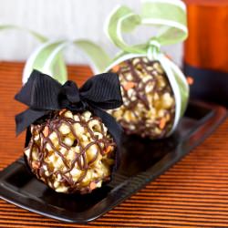 Chocolate Toffee Popcorn Balls