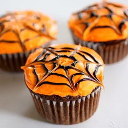 Spiderweb Cupcakes