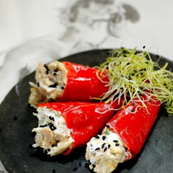 Chili Peppers Stuffed with Rabbit