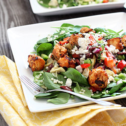 Tandoori Chicken and Spinach Salad