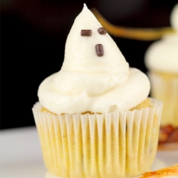 Ghost Pumpkin Cupcakes