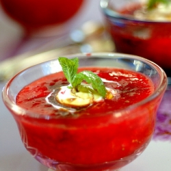 Halloween Strawberry Soup!