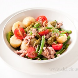 Warm Potato Salad with Tuna