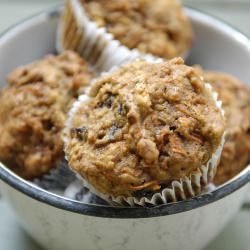 Spelt Carrot Cake Muffins