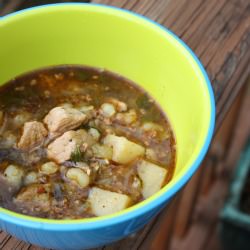 Posole with Roasted Green Chiles