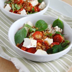 Tomato, Feta and Wheat Salad