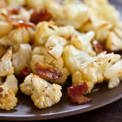 Roasted Cauliflower with Bacon