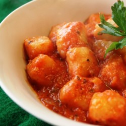 Gnocchi with Cream Tomato Sauce