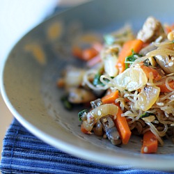 Chap Chae with Tempeh