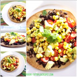 Black Bean Tostadas w/ Corn Relish