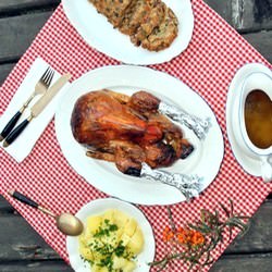 Guinea Fowl with Chesnut Stuffing