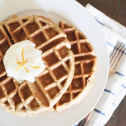 Whole Wheat Pumpkin Waffles