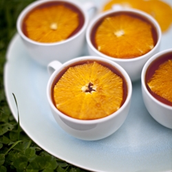 Rosewater Flan with Orange Caramel