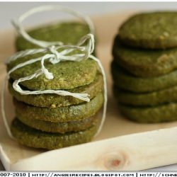 Green Tea Almond Cookies