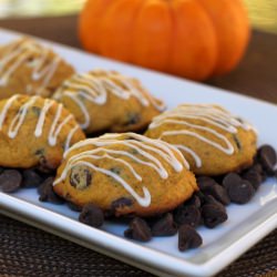 Spiced and Iced Pumpkin Cookies