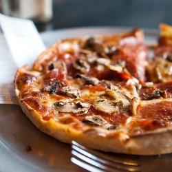 Pepperoni and Mushroom Pizza