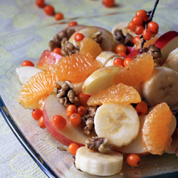 Winter Salad with Sea Buckthorn