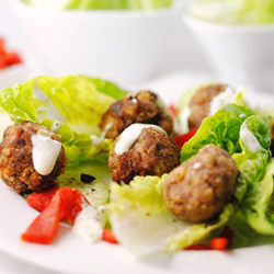 Greek Lamb Meatball Salad