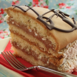 Hazelnut Caramel Cake