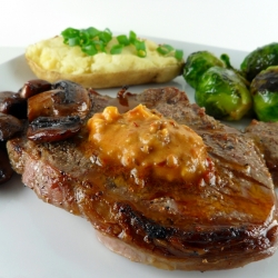 Ribeye Steak with Chipotle Butter