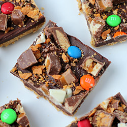 Chocolate Candy Bar Squares