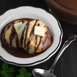 Biscuits with Chocolate Gravy