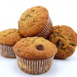 Banana Espresso Chocolate Chip Muffins