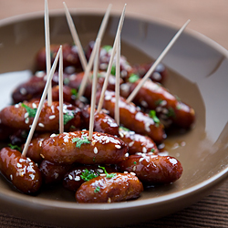 Hoisin & Honey-Glazed Chipolatas