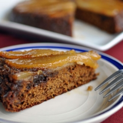 Ginger Pear Upside Down Cake