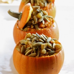 Sweet Potato Stuffed Pumpkins