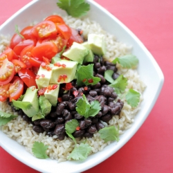 Mexican Rice Salad with Black Beans