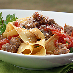 Pappardelle Pasta w/Sausage