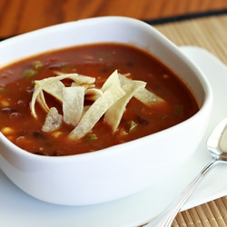 Vegetarian Tortilla Soup