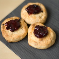 Cherries & White Choc. Scones