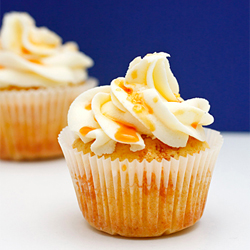 Cupcakes with Caramel Drizzle