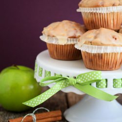 Maple Glazed Apple Cinnamon Muffins