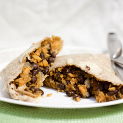 Sweet Potato Black Bean Burritos