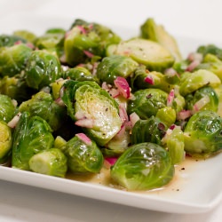 Crisp Marinated Brussels Sprouts