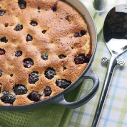 Blackberry & Pistachio Clafoutis