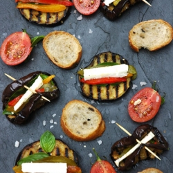 Antipasto Eggplant Stacks