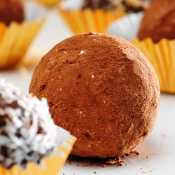 Chocolate Coconut Date Nut Truffles