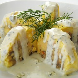 Potato Roll w/ Gorgonzola Sauce