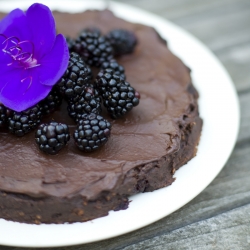 Vegan Chocolate & Blackberry Cake