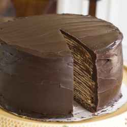 Dark Chocolate Crepe Cake