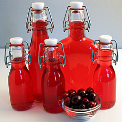 Homemade Cranberry Liqueur