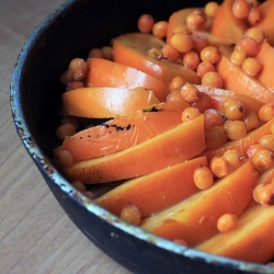 Upside Down Cake with Persimmon