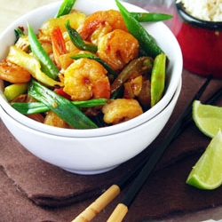 Shrimp with  Garlic in Tamari Sauce