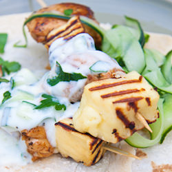 Chicken & Haloumi Skewers